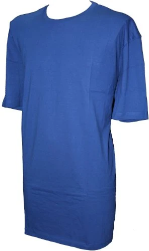 Royal Blue Short Sleeve Cotton T-Shirt 7XL T015