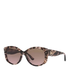 Royal Pink Tortoise Bio Charleston Sunglasses 54mm - Brown