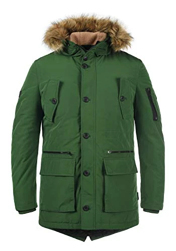 Ruffy Men's Parka Outdoor Jacket Winter Coat, Size:M, Colour:Greener (679)