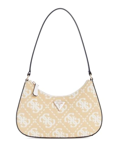Ruma Mini Top Zip Shoulder Bag, White Logo, One size