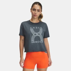 Run 96 Graphic Womens Short Sleeve Black / White Quartz / Fire Run 96 Graphic Womens Short Sleeve Black / White Quartz / Fire