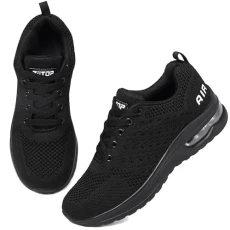 Running Shoes Womens Trainers Walking Shoes Air Cushion Athletic Sneakers Ladies Breathable Mesh Sport Shoes Lightweight Non Slip Tennis Shoes Workout Casual Gym Jogging Shoes Black Running Shoes Womens Trainers Walking Shoes Air Cushion Athletic Sneakers Ladies Breathable Mesh Sport Shoes Lightweight Non Slip Tennis Shoes Workout Casual Gym Jogging Shoes Black