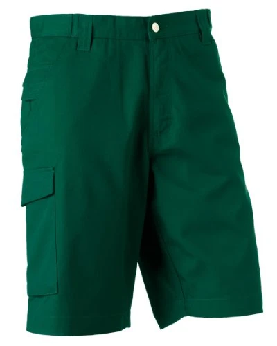 Russell 002M-38-30 Adults' PolyCotton Twill Short, 30 Size, Bottle Green