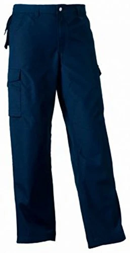 Russell Men's Heavy Duty Workwear Trousers French Navy 46/S