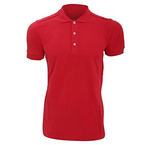 Russell Mens Stretch Short Sleeve Polo Shirt (L) (Classic Red)