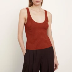 Rust Tie Back Cotton Top