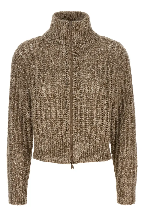 Rustic Dazzling Net Cardigan - S