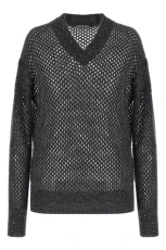 Rustic Dazzling Net sweater Gray Size
