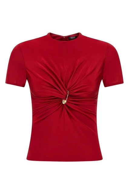 Safety Pin top Red Size