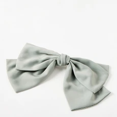 Sage Green Imogen Barrette Hair Bow