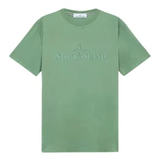 Sage Jersey Cotton T hirt - Green