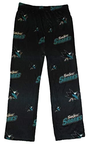 San Jose Sharks Men's Scatter Pattern Pajama Lounge Multi Color Pants - Multi - 2XL 44-46
