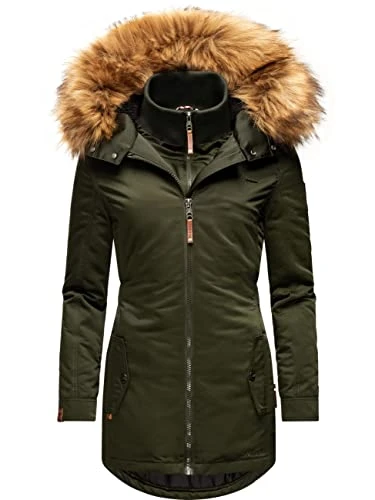 Sanakoo Ladies’ Winter Coat Winter Parka Olive M