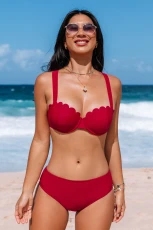 Sangria Bliss Underwire Bikini Set - Burgandy/Maroon
