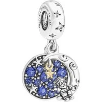 Santa Claus On The Moon Charm