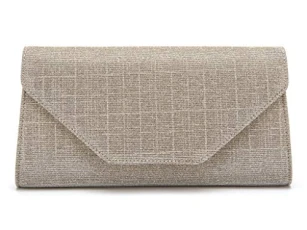 Saskia Women's Gold Metallic Clutch Bag Saskia Women's Gold Metallic Clutch Bag