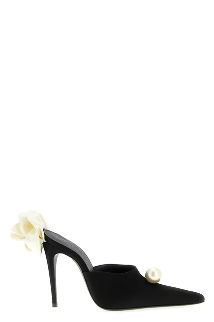 Satin mules - Black