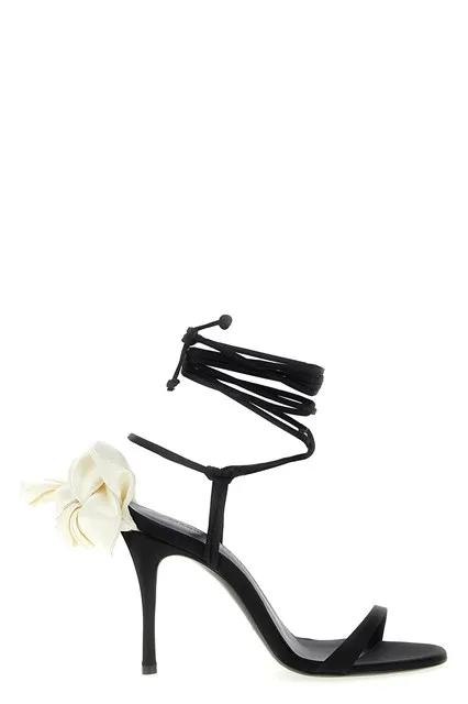 Satin sandals - Black