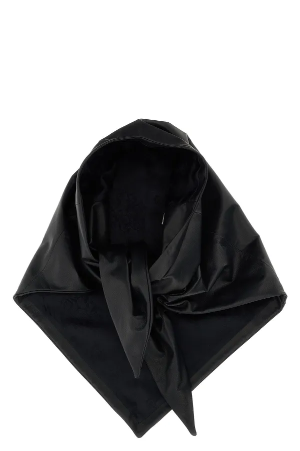 26 Leather Scarf Black