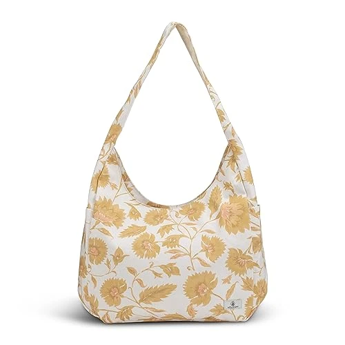 Schoolyard Canvas Hobo Tote, Dust Gold, One Size,  Schoolyard Canvas Hobo Tote