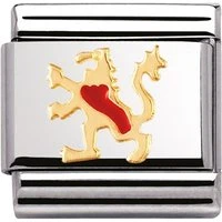 Scottish Lion Charm - Stainless Steel