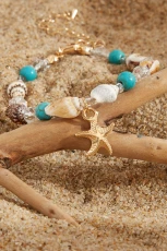 Sea Gem Beaded Bracelet - White