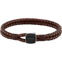 Seal Brown Leather Bracelet