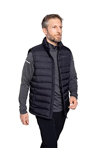 Seasons Mens Padded Gilet - Water Resistant Gilet, Body Warmer, Lightweight Jacket, Easy to Store Co