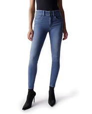 Secret Push In Cropped Skinny Jeans, blue, 33W