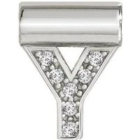 SeiMia Silver Y Initial Letter Charm