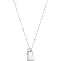 Semper Con Me Engravable Wind Rose Lock Necklace