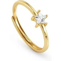 Sentimental Gold Star Adjustable Ring - Adjustable