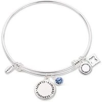 September Birthstone Bangle - Silver