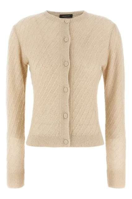 Sequin crochet cardigan - Beige