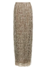 Sequin Fringed Skirt