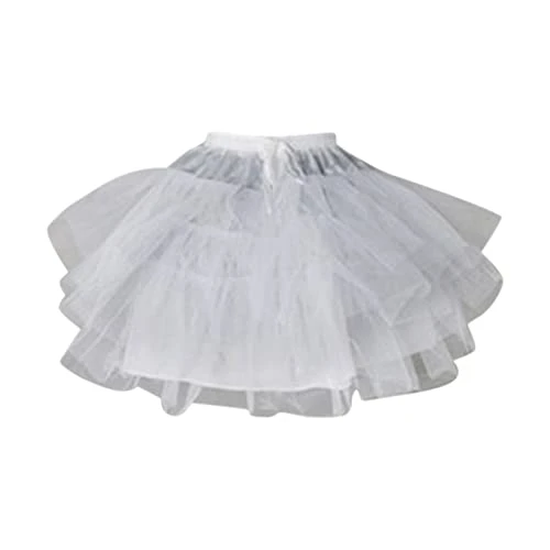 Sequin Midi Skirt Petticoat Underskirt Gown Petticoat Skirt Women's Ball Slip Accessory Skirt Hangers for Women Space Saving Sale Clearance White