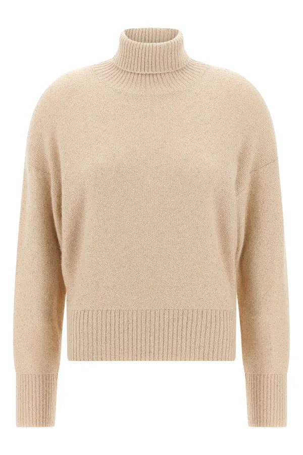 Sequin Turtleneck Sweater - 46 IT