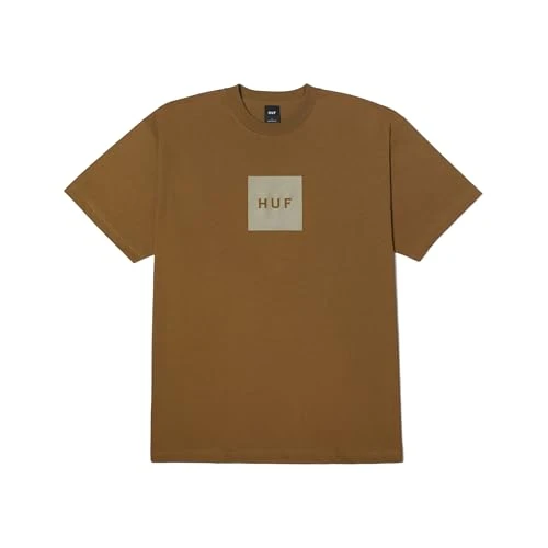 Set Box Logo Short Sleeve T-Shirt - 100% Pre-Shrunk Cotton T-Shirt, Mud, M