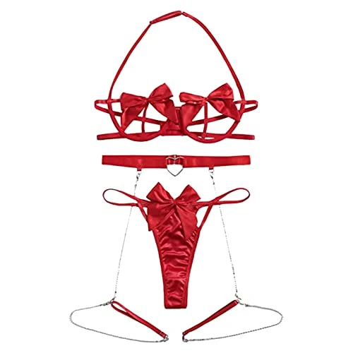 Sexy Lingerie for Women Sets White Warehouse Deals Clearance Returns Hollow Outfits Crochet Christmas Womens Pyjamas Size 22-24 Uk Lingerie for Women Babydoll Teddy Exotic Suspender Belt Garter