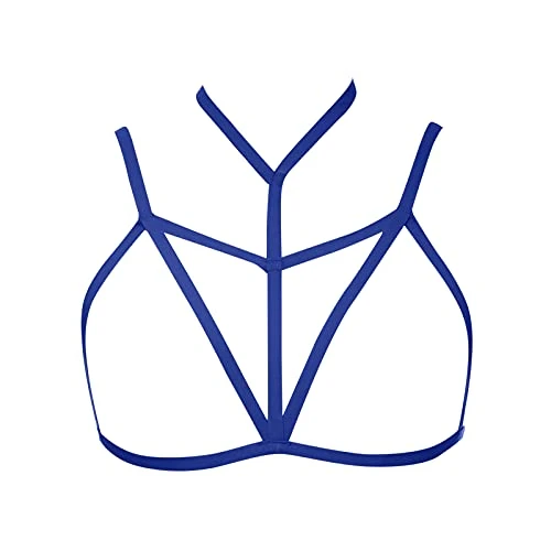 Sexy Lingerie Women's for Sex Transparent Underwear Sports Bra Women's Transparent Underwear Lace Women Underwear Underwire Solid Muslin Corset Underwear Dress Transparent, blue, One size