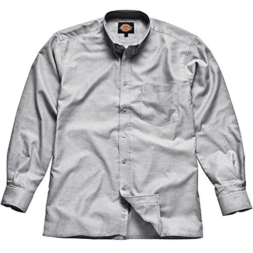 SH64200 SV 16 Size 40 "Oxford" Long Sleeved Shirt - Silver Grey