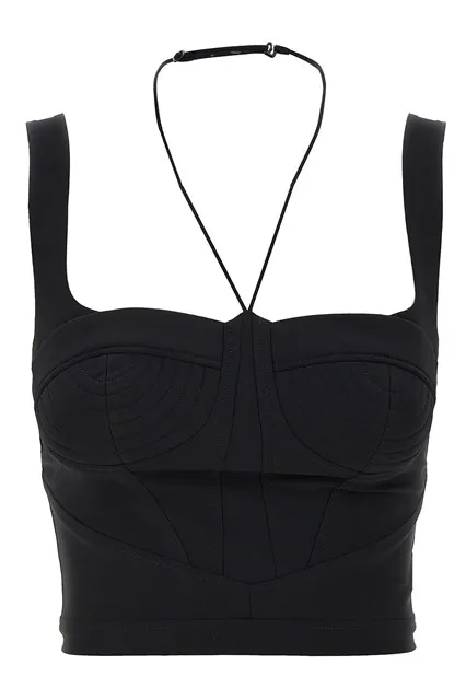 Shaped top - Black