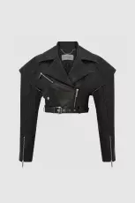 Sharp Shoulder Biker Jacket