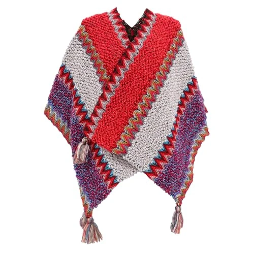 Shawl Cape Pañuelos Para Mujer Knit Sweater Women Scarves Shawls Sheer Cardigan Shawls for Women Dressy Scarf Open Front Shawl Colorful Acrylic