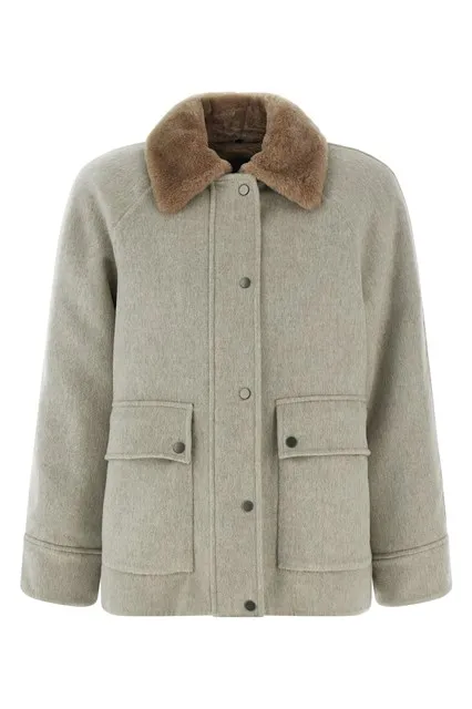 Sheepskin insert jacket - Beige