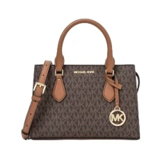 Sheila Small Non-Leather Vegan Satchel, Brown Sheila Small Non-Leather Vegan Satchel, Brown