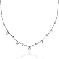 Shine Silver Choker Necklace - Silver