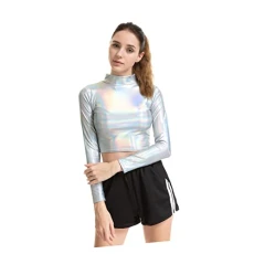Shiny Costume Woman Costume Tops Apparel Performance Clothes Women Bustier Shiny Costume Woman Costume Tops Apparel Performance Clothes Women Bustier