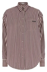 Shiny Detail shirt Bordeaux Size