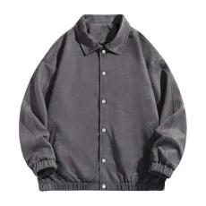 Shirt Jackets for Men UK - Lapel Jacket Men Solid Colour Soft Shell Jacket Lightweight Button Up Hooded Jacket Relaxed Fit and Adjustable Drawstring Sport Tracksuit for Various Occasions